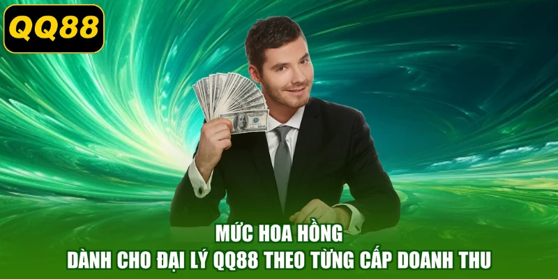 Mức hoa hồng dành cho đại lý QQ88 theo từng cấp doanh thu