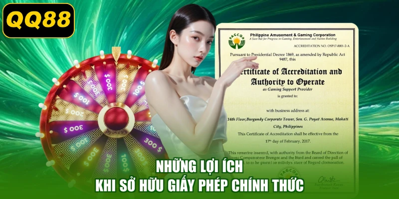 Những lợi ích khi sở hữu giấy phép chính thức